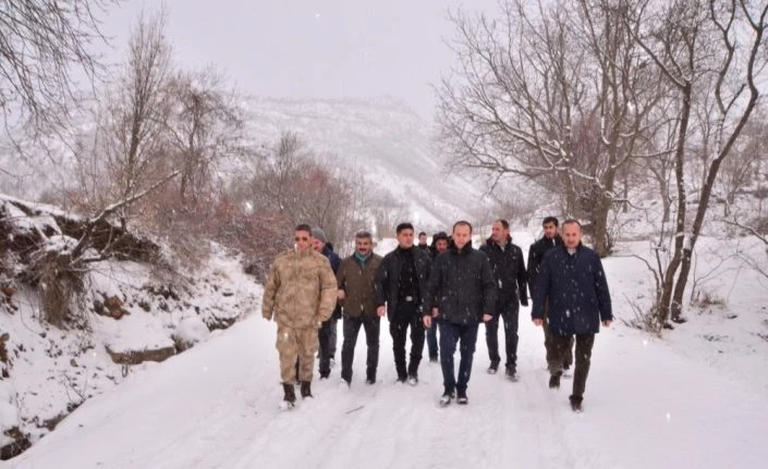 İlçe protokolünden köy ziyareti