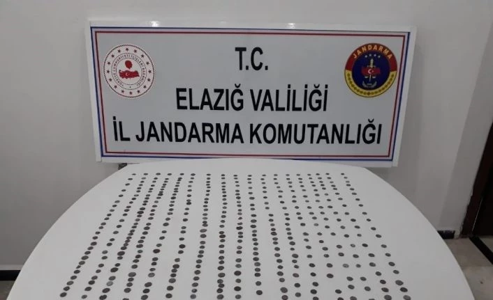 Jandarmanın ele geçirdiği 460 sikke bin 500 yıllık çıktı