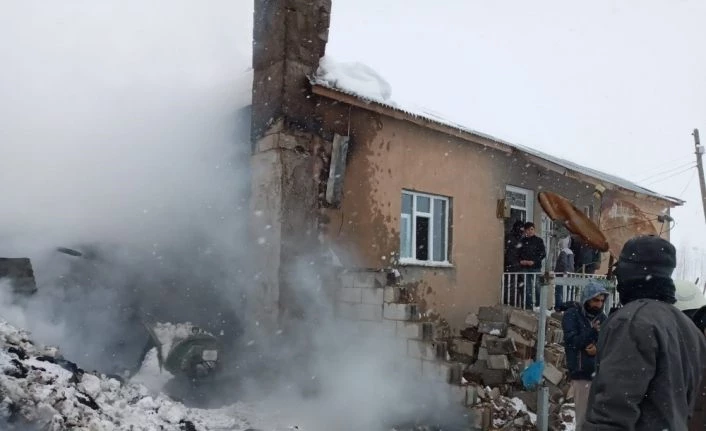 Kalorifer kazanında çıkan yangın korkuttu