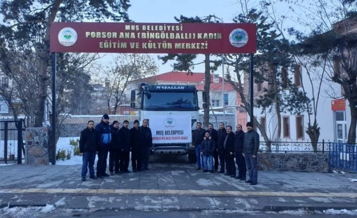 Muş Belediyesi Elazığ için yardım kampanyası başlattı