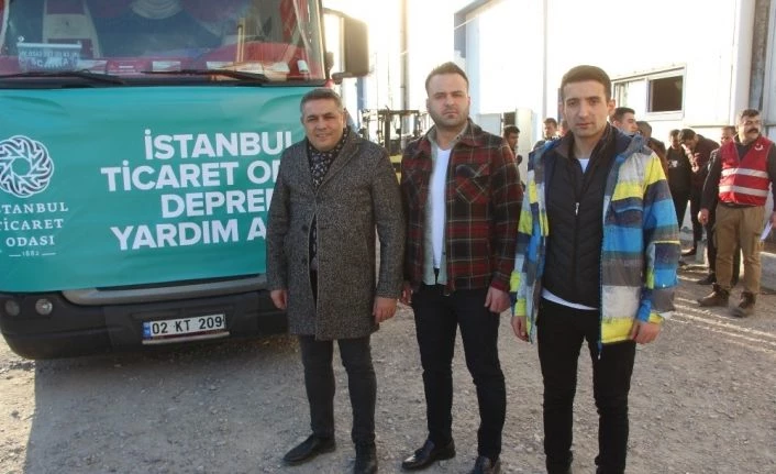 Oda ve borsalardan gönderilen 40 tır yardım malzemesi deprem bölgesinde