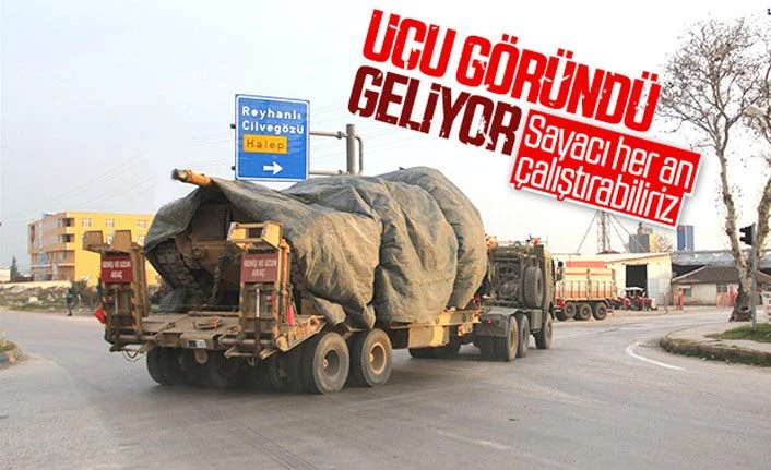 Suriye sınırına yeni tanklar sevk edildi