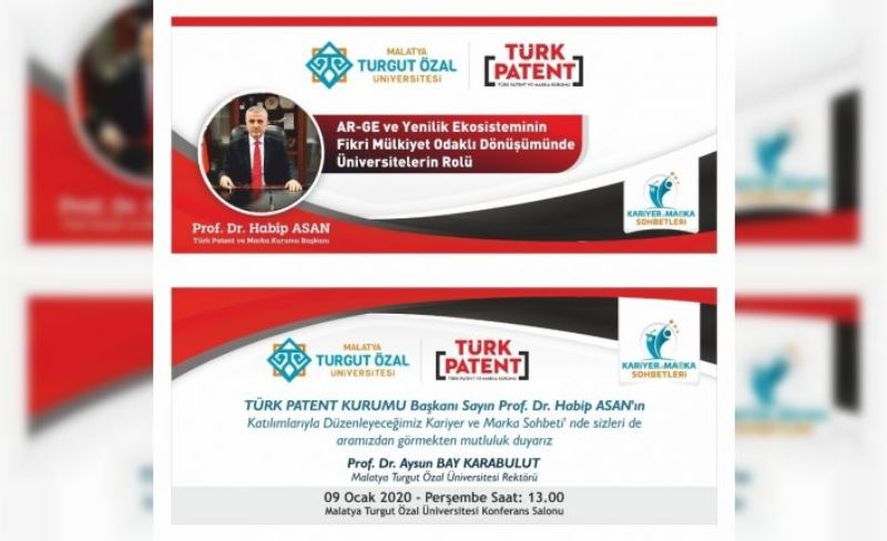 Türk Patent Kurumu Başkanı, MTÜ’de konferans verecek