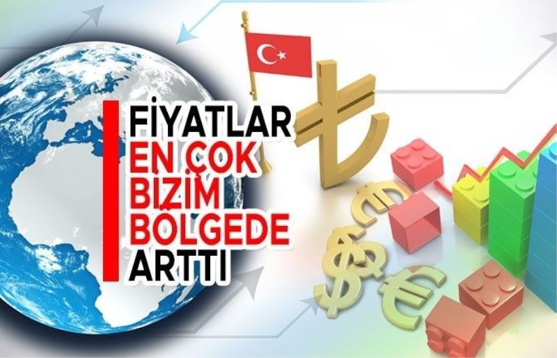 Türkiye’de, geçen sene yıllık bazda fiyatların en fazla arttığı bölge, yüzde 13,65 ile "Erzurum, Erzincan, Bayburt" oldu