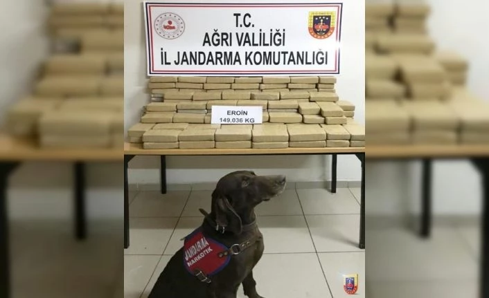 Ağrı’da 148 kilogram eroin ele geçirildi