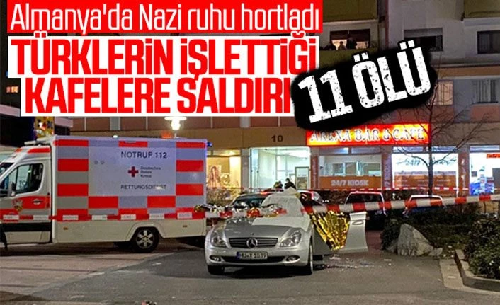 Almanya'da silahlı saldırıda 11 kişi öldü