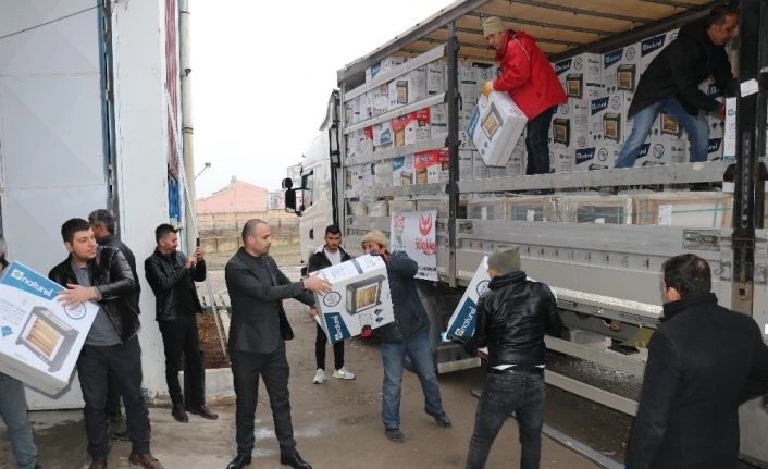 Deprem bölgesine 400 ısıtıcı yardımı