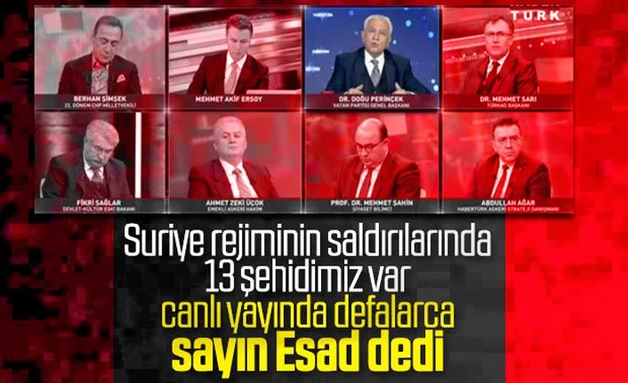 Doğu Perinçek'ten canlı yayında Esad güzellemesi