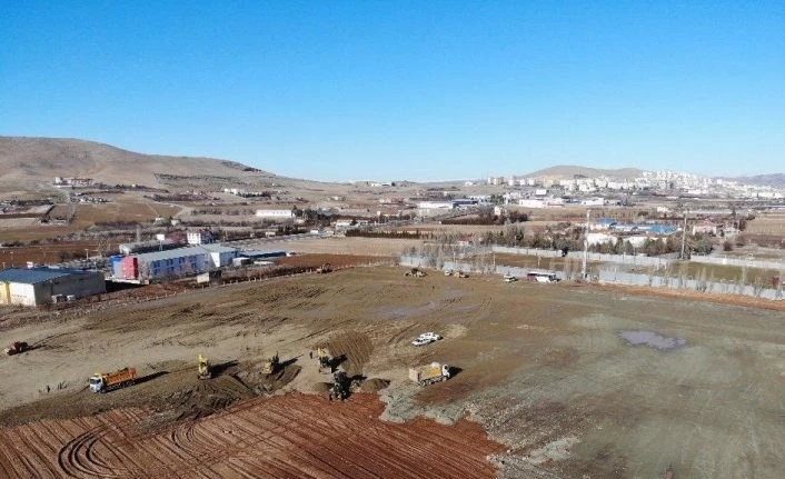Elazığ’da konteyner kent çalışmaları sürüyor