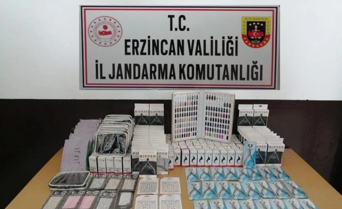 Erzincan’da gümrük kaçağı mallar ele geçirildi