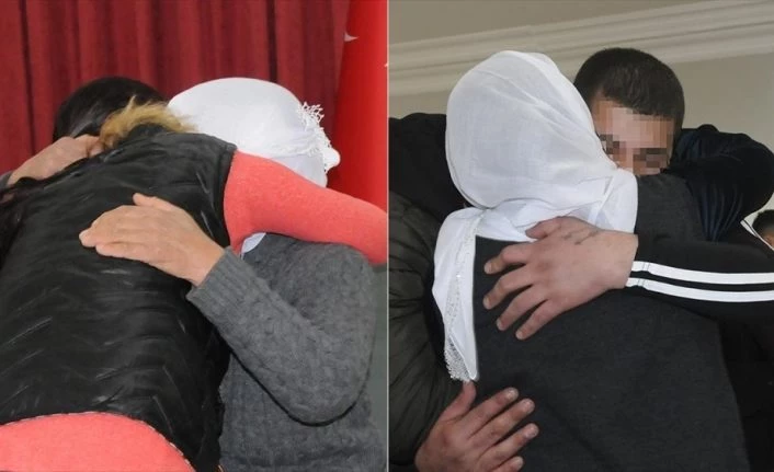 Güvenlik güçlerinin ikna çalışması sonucu 2 aile daha evladına kavuştu