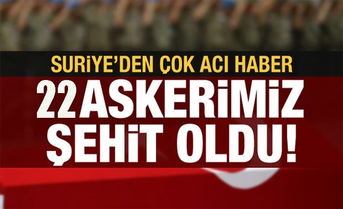 Hatay Valisi Doğan: İdlib'de hava saldırısında 22 Mehmetçiğimiz şehit oldu