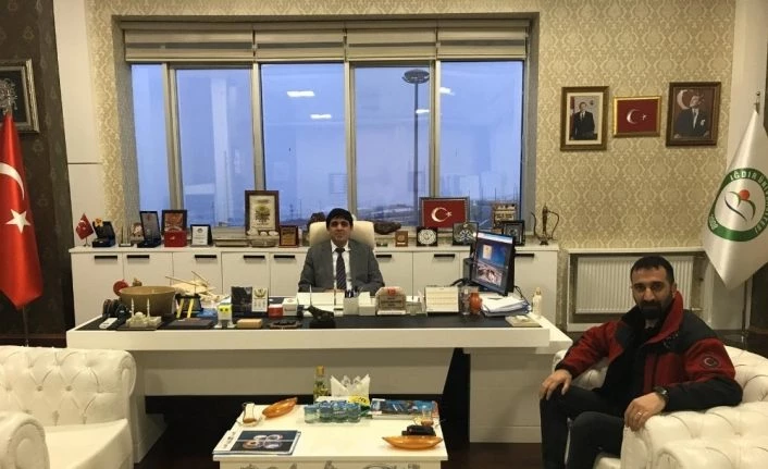 İHA Iğdır İl Temsilcisi Tunç’tan Rektör Alma’ya ziyaret