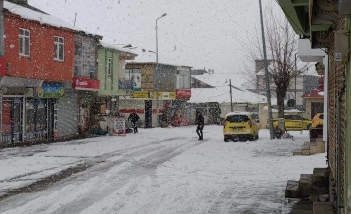 Kar, Karlıova’yı tekrar beyaza bürüdü