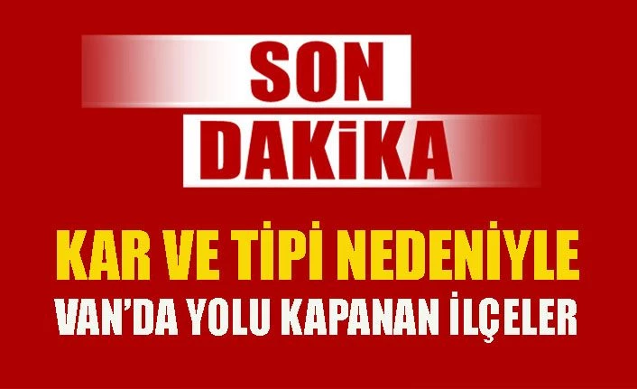 Karyağışı ve tipi nedeniyle Van'da yolu trafiğe kapanan ilçeler