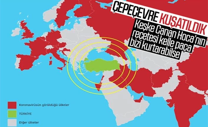 Koronavirüs vakaları Türkiye'nin çevresini sarıyor