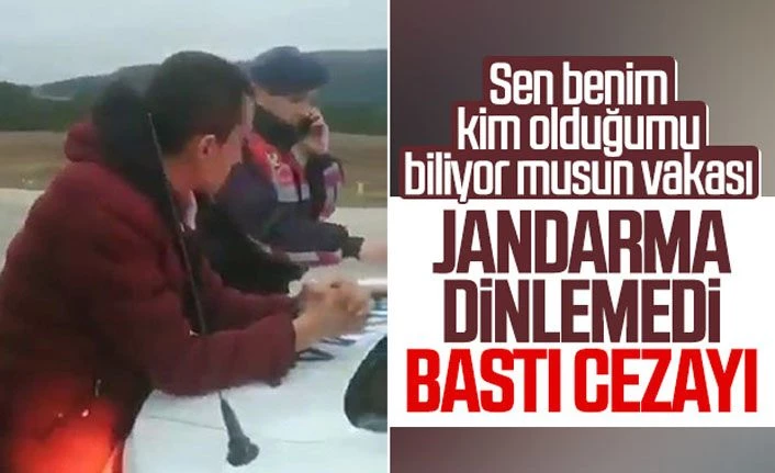Sinop'ta alkollü sürücü jandarmayı tehdit etti