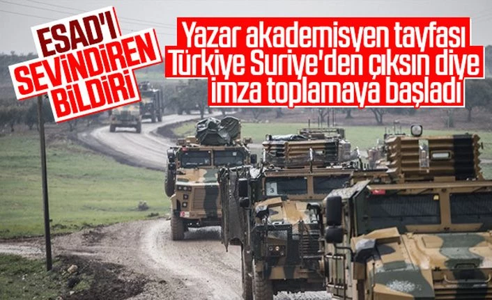 Suriye için imza topladılar: Askerler evlerine dönsün