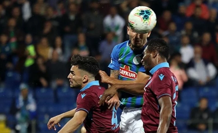 Trabzonspor ile Çaykur Rizespor 38. randevuda