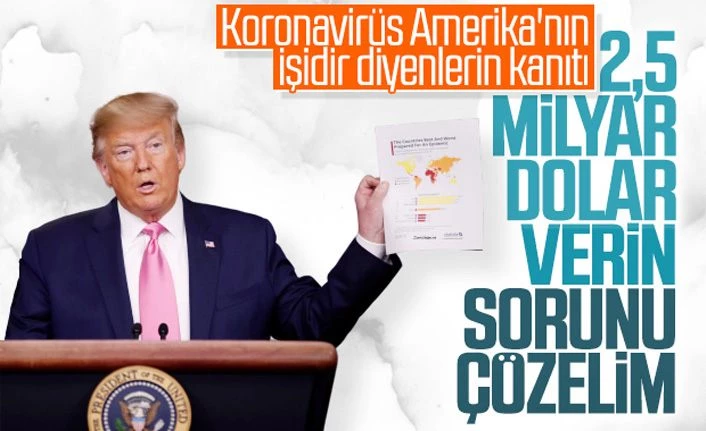 Trump: Koronavirüs riski ABD için düşük