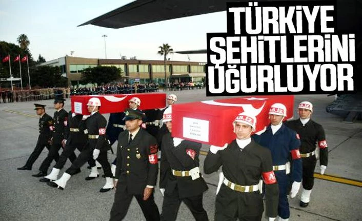 Türkiye şehitlerini uğurluyor