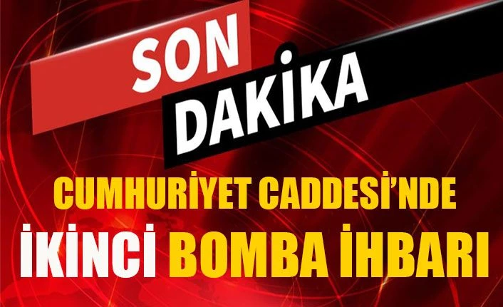 Son Dakika! Van Cumhuriyet caddesinde ikinci bomba paniği
