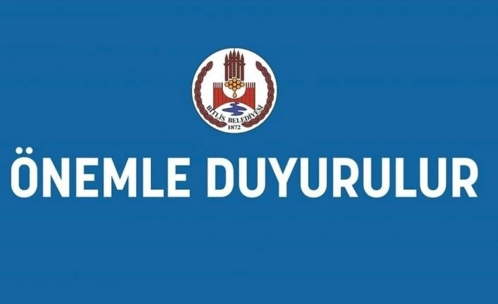 Bitlis Belediyesi kiraları 3 ay erteledi