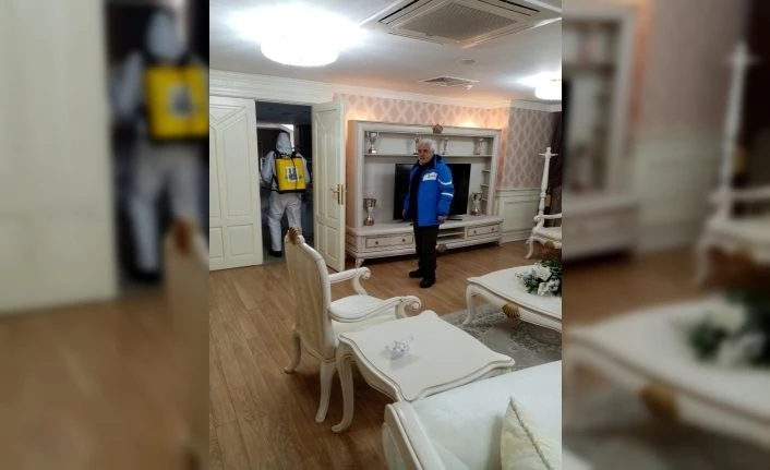 Büyükşehir, stadı dezenfekte etti