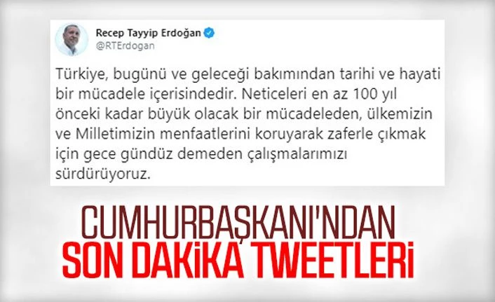 Cumhurbaşkanı Erdoğan şehitlerimize ilişkin açıklama yaptı