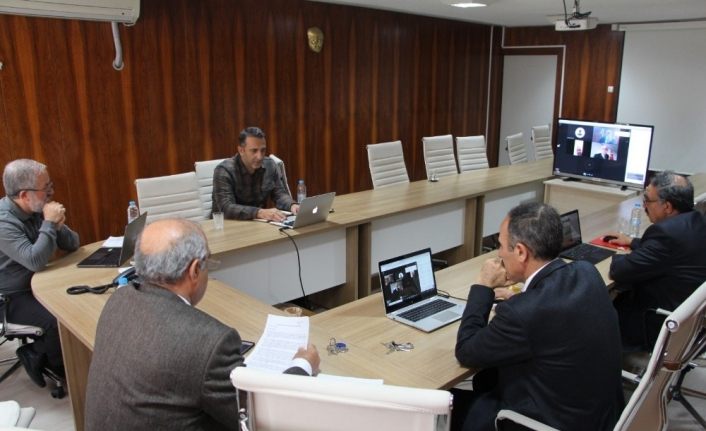 Fırat Üniversitesinde  telekonferanslı toplantı