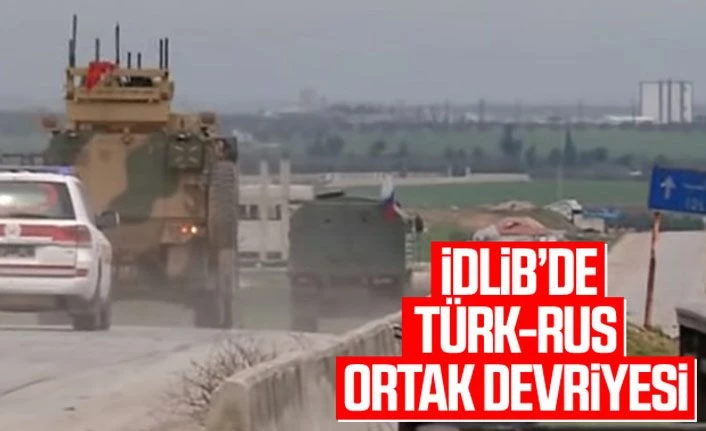 M4 karayolunda Rus-Türk askeri araçları görüldü
