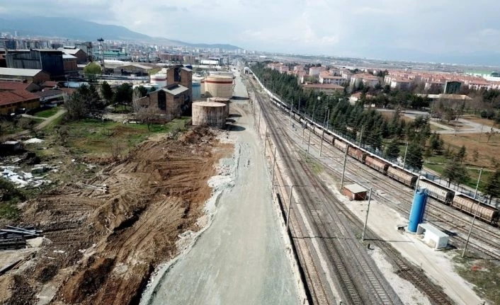 Sivas yoluna bağlanan 25 metre genişliğindeki yol projesinde ilk adıma başlandı
