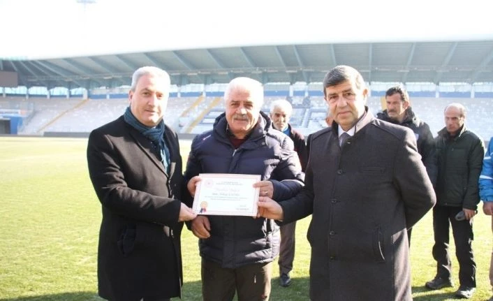 Stat personeline teşekkür belgesi