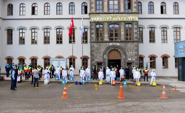 Yakutiye’nin dezenfekte ordusu