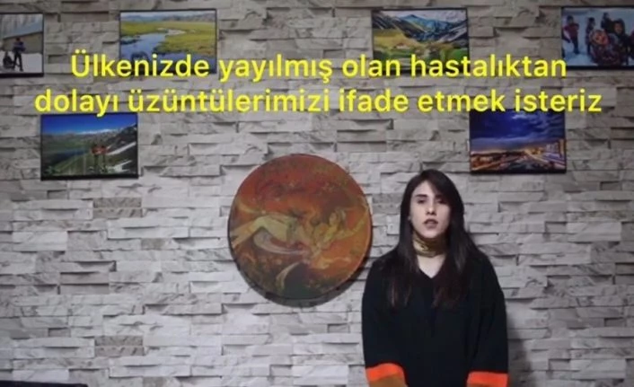 Yüksekovalı gençlerden İran’a ‘geçmiş olsun’ filmi