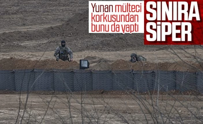 Yunanistan, sınırda siper kazıyor