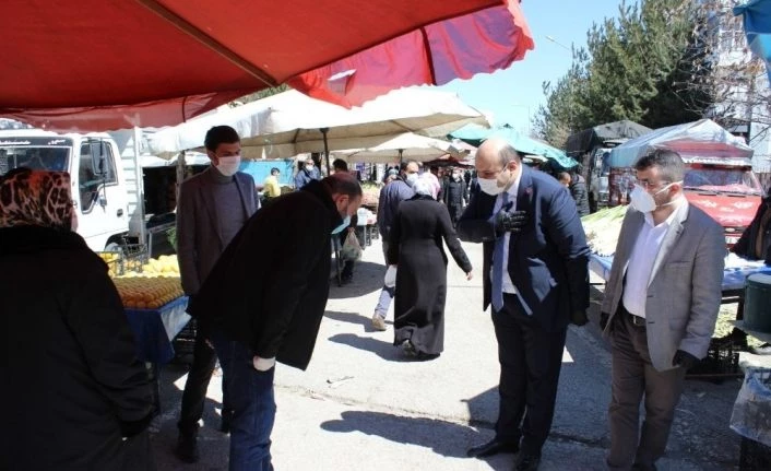 Aziziye’de pazarlar kontrol altında