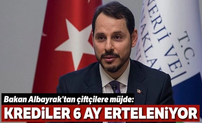 Bakan Albayrak: Çiftçiye 6 milyar liralık kredi borcunu öteleme imkanı sunduk