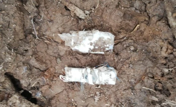 Bitlis’te terör örgütünce araziye gizlenmiş EYP ele geçirildi