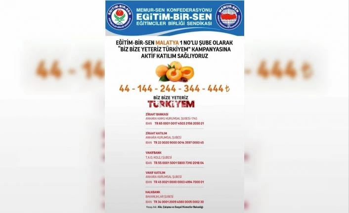 "Biz bize yeteriz Türkiye’m kampanyasına 44"lü katılım