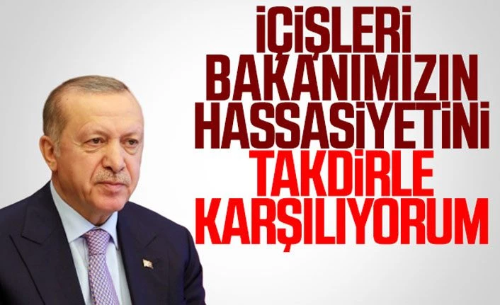 Cumhurbaşkanı Erdoğan'dan Süleyman Soylu açıklaması