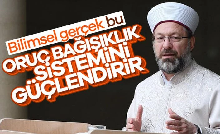 Diyanet orucun bağışıklık sistemi için önemini anlattı