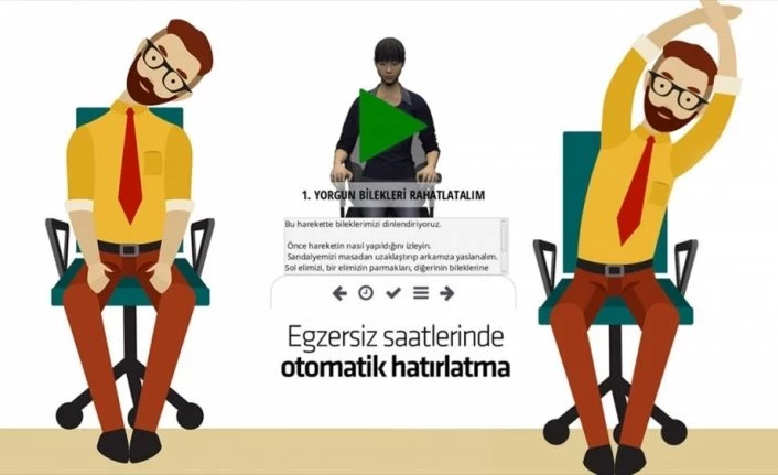 Evden çalışanların hareketsiz kalmaması için 