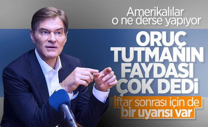 Mehmet Öz oruç tutmanın sağlıklı olduğunu belirtti