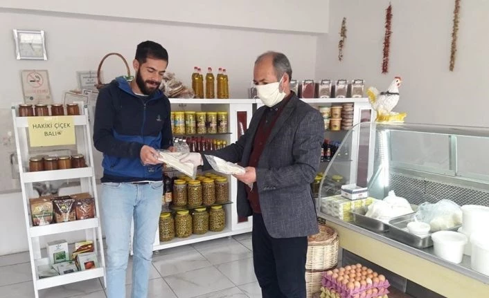 Muhtardan ücretsiz maske