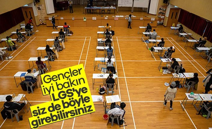 O Ülkede sınav, koronavirüs gölgesinde yapıldı