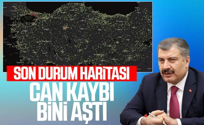 Sağlık Bakanı Fahrettin Koca: Türkiye'de koronavirüs nedeniyle can kaybı  1006'ya yükseldi