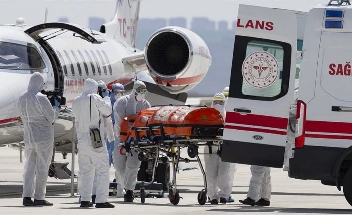 Türk hastanın ambulans uçakla Türkiye