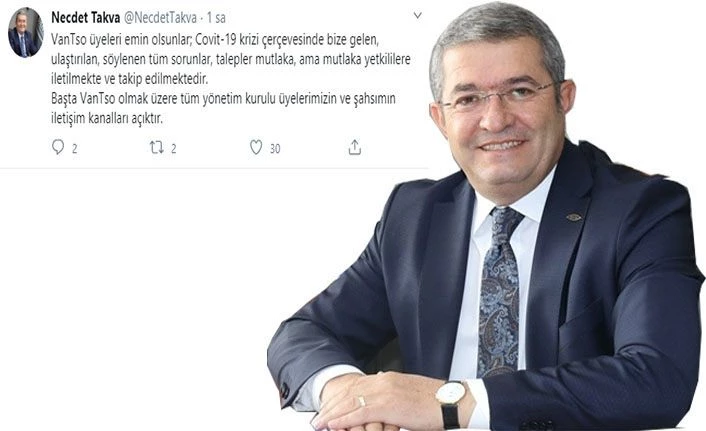 Van TSO Başkanı Takva: Üyelerimizin sorunları takip ediliyor
