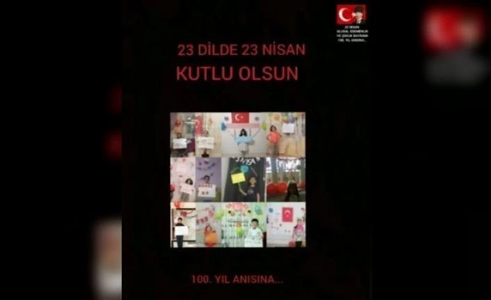 Van’da ‘23 dilde 23 Nisan’ mesajı